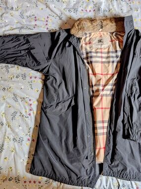 Authentic Burberry London Men's 2-in-1 Convertible XXL Parka